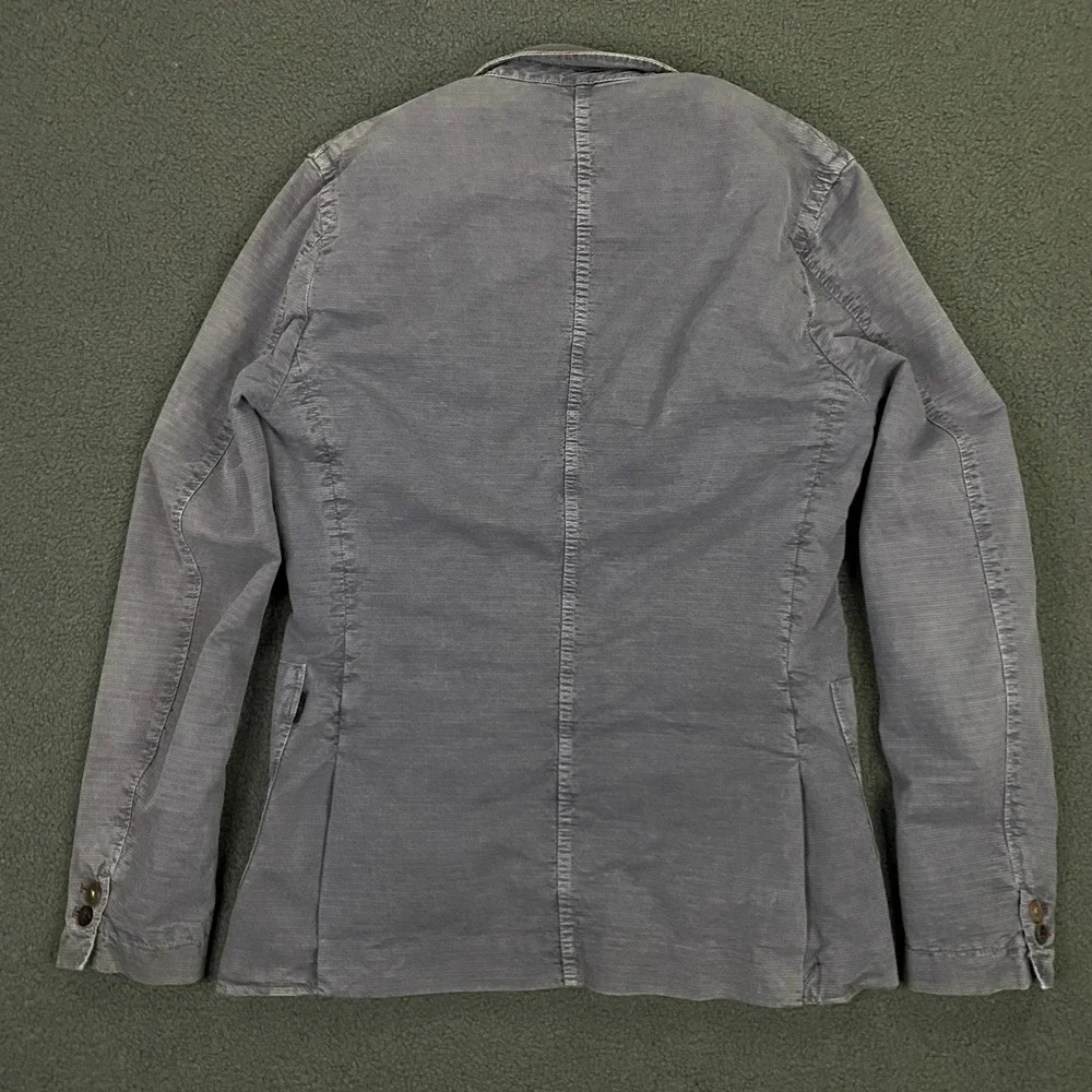 Paul Smith Jeans Jacket Mens Small Blue Grey Half Lined Blazer Sport Coat